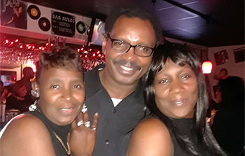 Soul Records CEO Robert E. Johnson, Karen & Onsaya Holmes two daughters of legendary jazz organist Richard Groove Holmes.