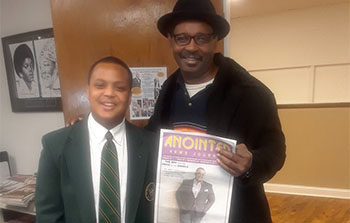 Robert E. Johnson with Bobby Hill who sung for the Pope in Philadelphia, Pa.